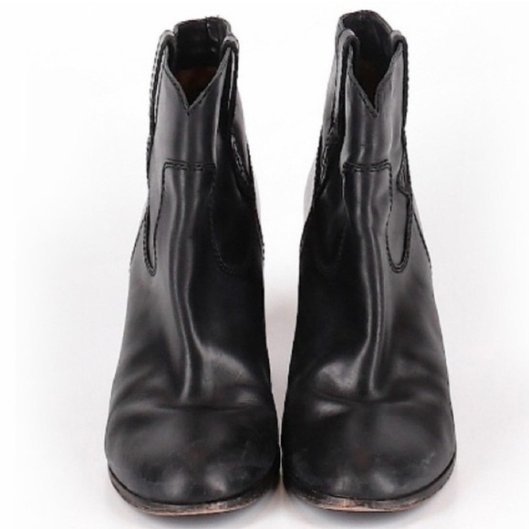 FRYE • Leather Pull-On Bootie in Black - Picture 11 of 11